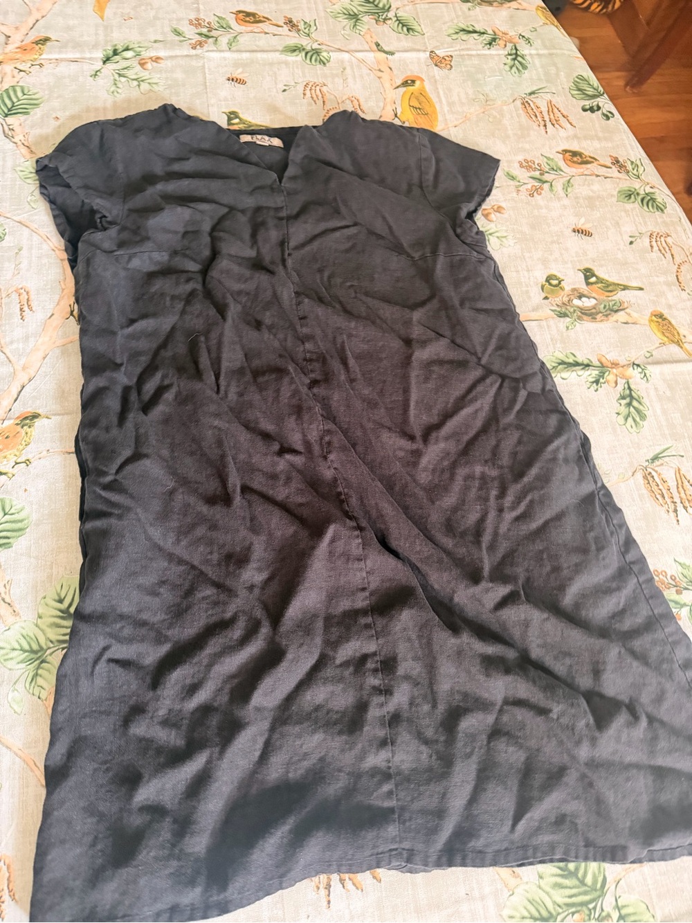 Flax Black Casual shift dress